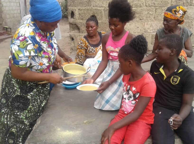 Serving CSB porridge